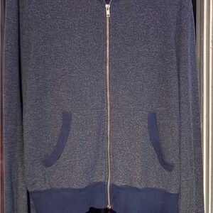 Wildfox Woman's  Grey with Navy accents 3 piece sweatsuit size Large